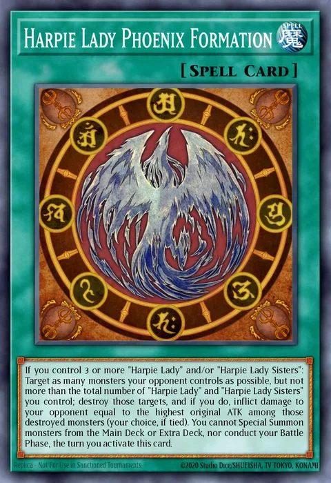 Harpie Lady Phoenix Formation, carte LED4-EN010 de Legendary Duelists: Sisters of the Rose