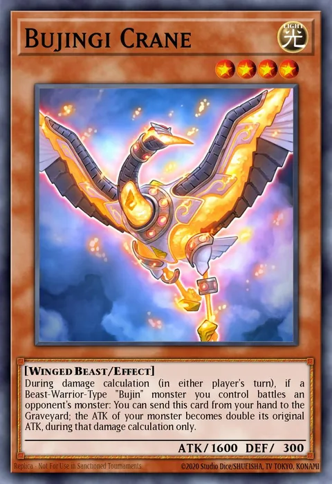 Bujingi Crane, card CT11-EN005 from 2014 Mega-Tins