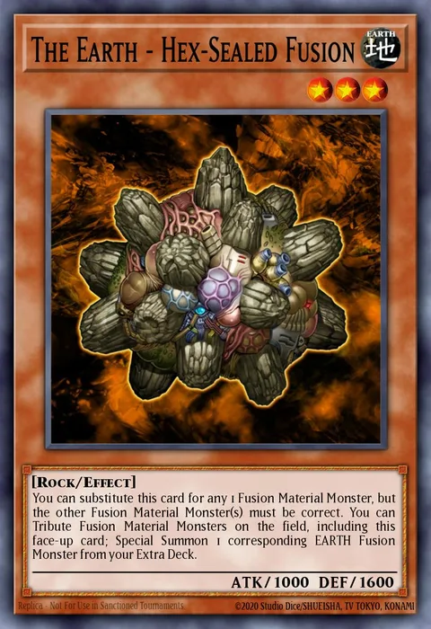 The Earth - Hex-Sealed Fusion, card FET-EN029 from Flaming Eternity