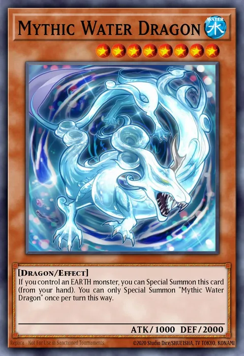 Mythic Water Dragon, card SHSP-EN011 from Shadow Specters