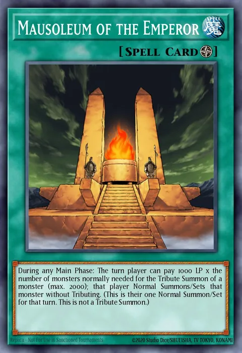 Mausoleum of the Emperor, card SDLS-EN030 from Lost Sanctuary Structure Deck
