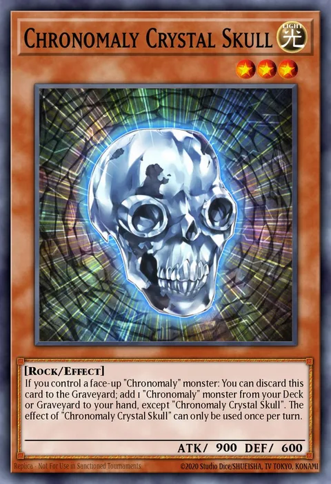 Chronomaly Crystal Skull, carte REDU-EN013 de Return of the Duelist