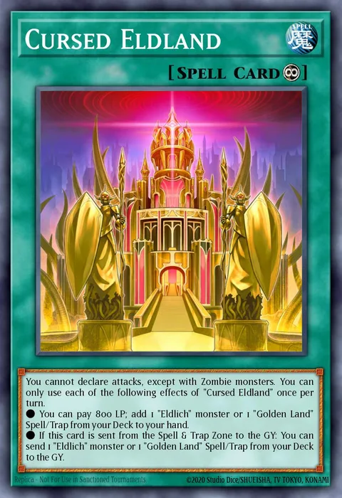 Cursed Eldland, carte MGED-EN048 de Maximum Gold: El Dorado