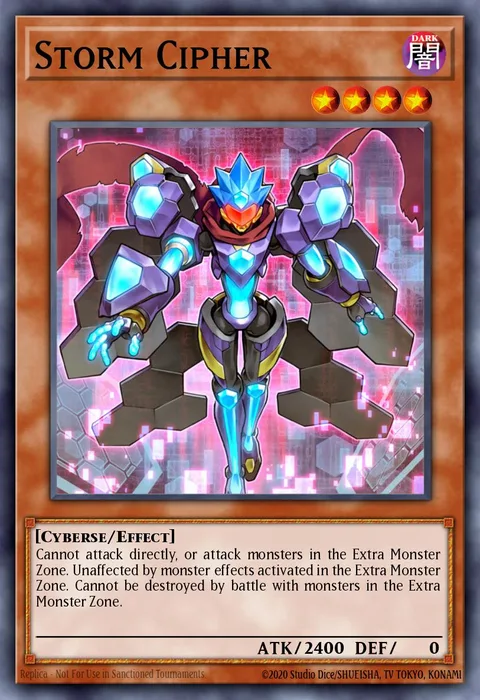 Storm Cipher, card SDPL-EN007 from Structure Deck: Powercode Link