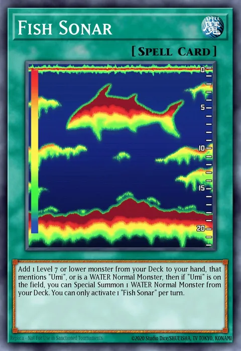 Fish Sonar, card LED9-EN020 from Legendary Duelists: Duels From the Deep