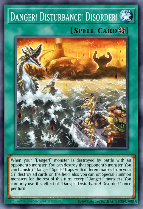 Danger! Disturbance! Disorder!, card BODE-EN097 from Burst of Destiny