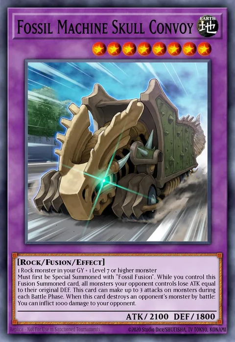 Fossil Machine Skull Convoy, card GFP2-EN019 from Ghosts From the Past: The 2nd Haunting