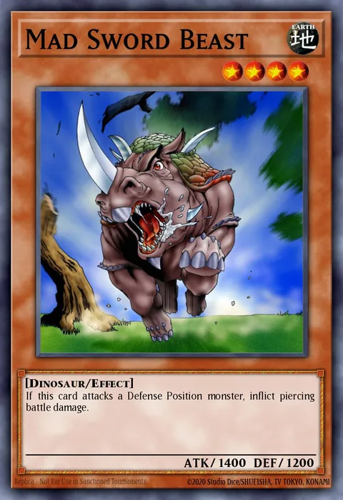 Mad Sword Beast, card TP4-020 from Tournament Pack 4