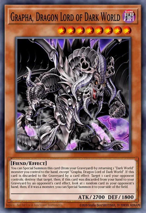 Grapha, Dragon Lord of Dark World, carte GLD5-EN028 de Gold Series: Haunted Mine