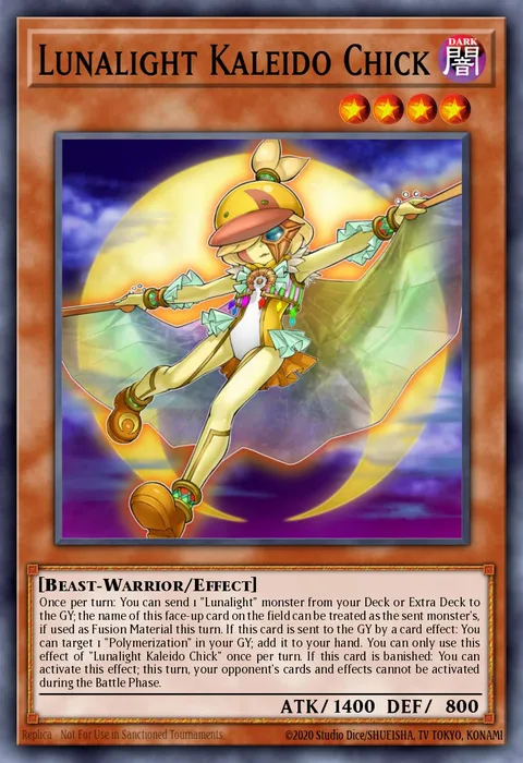Lunalight Kaleido Chick, carte LAVD-ENL05 de Legendary Arc-V Decks