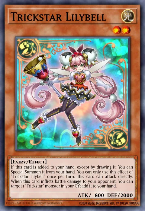 Trickstar Lilybell, card COTD-EN006 from Code of the Duelist