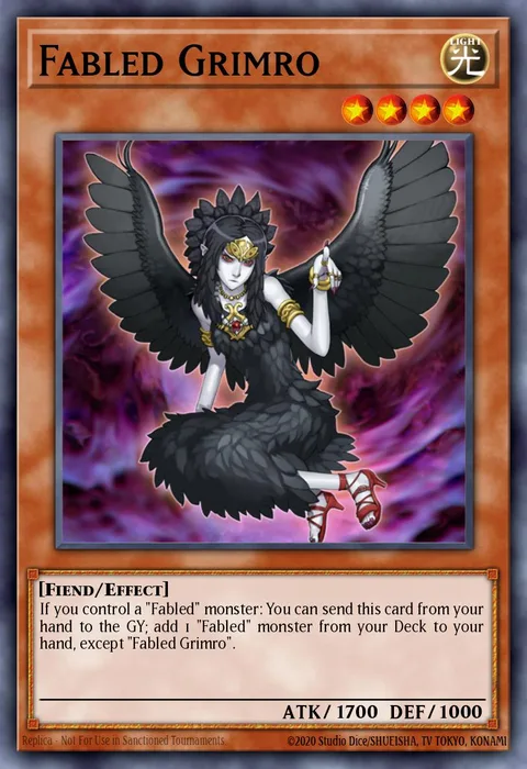 Fabled Grimro, card HA02-EN032 from Hidden Arsenal 2