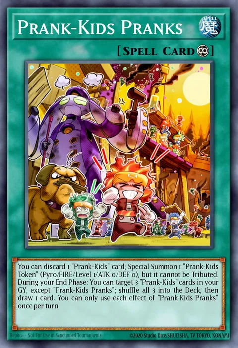 Prank-Kids Pranks, card HISU-EN024 from Hidden Summoners