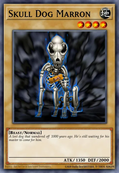 Skull Dog Marron, card SOD-EN003 from Soul of the Duelist