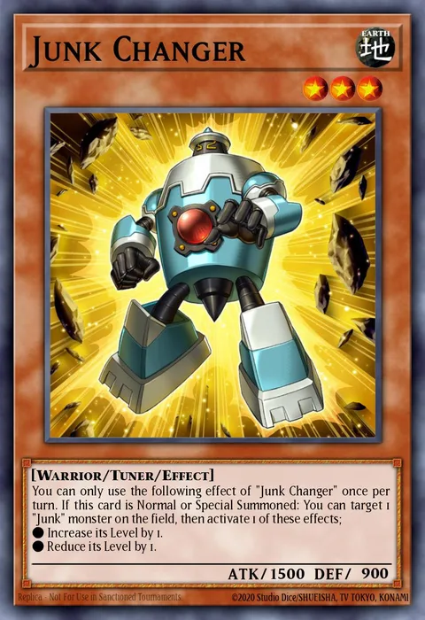 Junk Changer, card PGL3-EN002 from Premium Gold: Infinite Gold