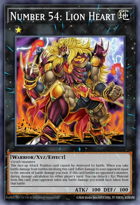 Number 54: Lion Heart, carte NUMH-EN026 de Number Hunters