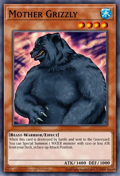 Mother Grizzly, carte SDRE-EN021 de Realm of the Sea Emperor Structure Deck
