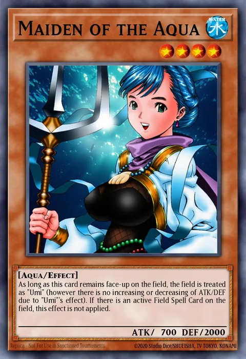 Maiden of the Aqua, card PGD-008 from Pharaonic Guardian