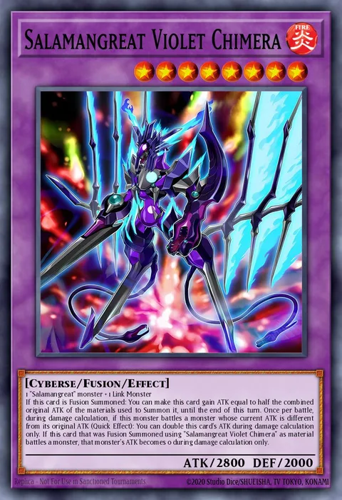 Salamangreat Violet Chimera, carte SAST-EN034 de Savage Strike