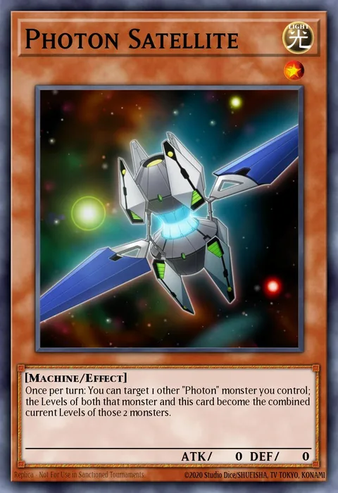 Photon Satellite, card ZTIN-EN007 from Zexal Collection Tin