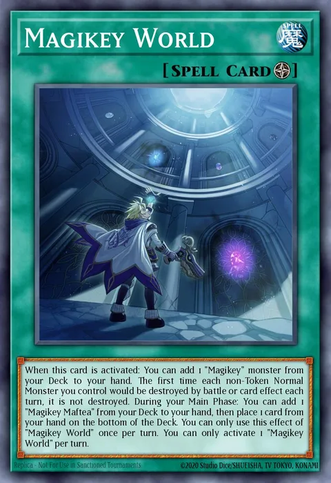 Magikey World, card MP22-EN158 from 2022 Tin of the Pharaoh's Gods