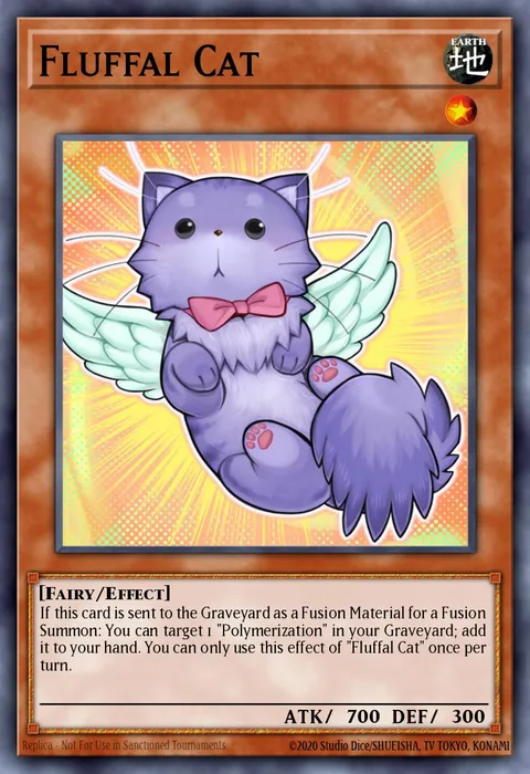 Fluffal Cat, card NECH-EN019 from The New Challengers