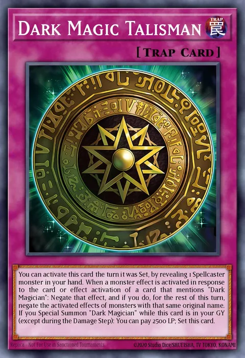Dark Magic Talisman, card MZMU-EN057 from Maze of Muertos