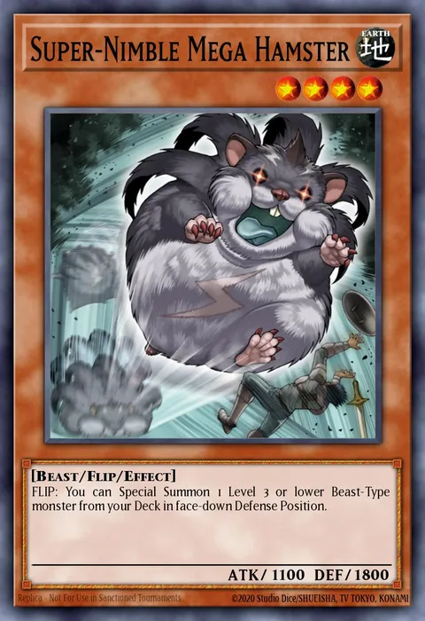 Super-Nimble Mega Hamster, card RA02-EN004 from 25th Anniversary Rarity Collection II
