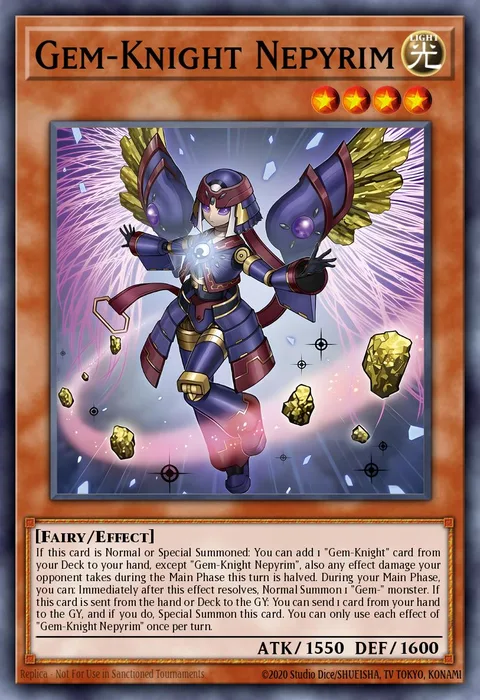 Gem-Knight Nepyrim, card BLMM-EN021 from Battles of Legend: Monster Mayhem
